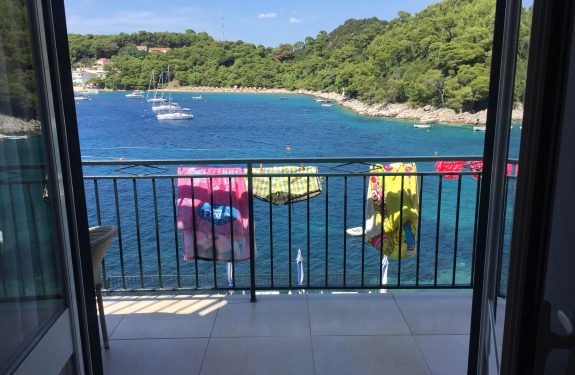 Pogled proti plaži Velika Saplunara